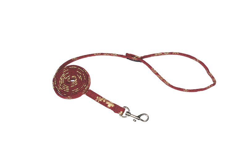 Pet leash, love, cherry blossom red - Collars & Leashes - Other Materials 