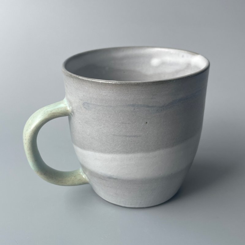 @studio_florero 絞胎馬克杯 練り上げ - 其他杯子 - 陶 灰色