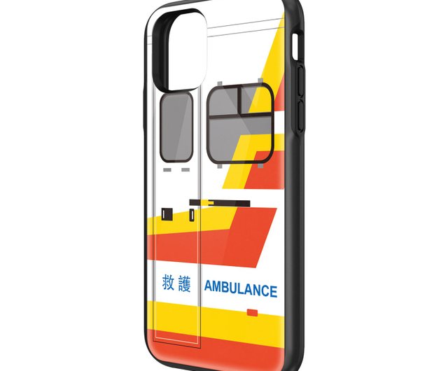 HK Ambulance Glossy phone case iPhone 13 14 Pro X Max Samsung