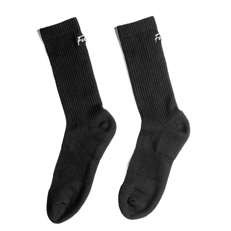 FUNCT LOGO socks - ถุงเท้า - วัสดุอื่นๆ สีดำ