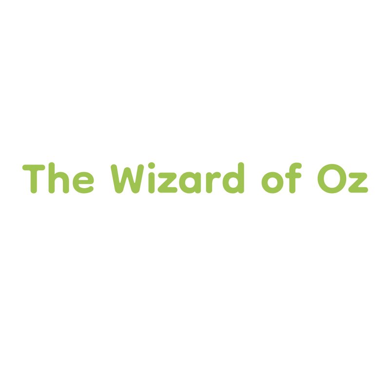 The Wizard of Oz (오즈의 마법사) Set pack - 貼紙 - 紙 