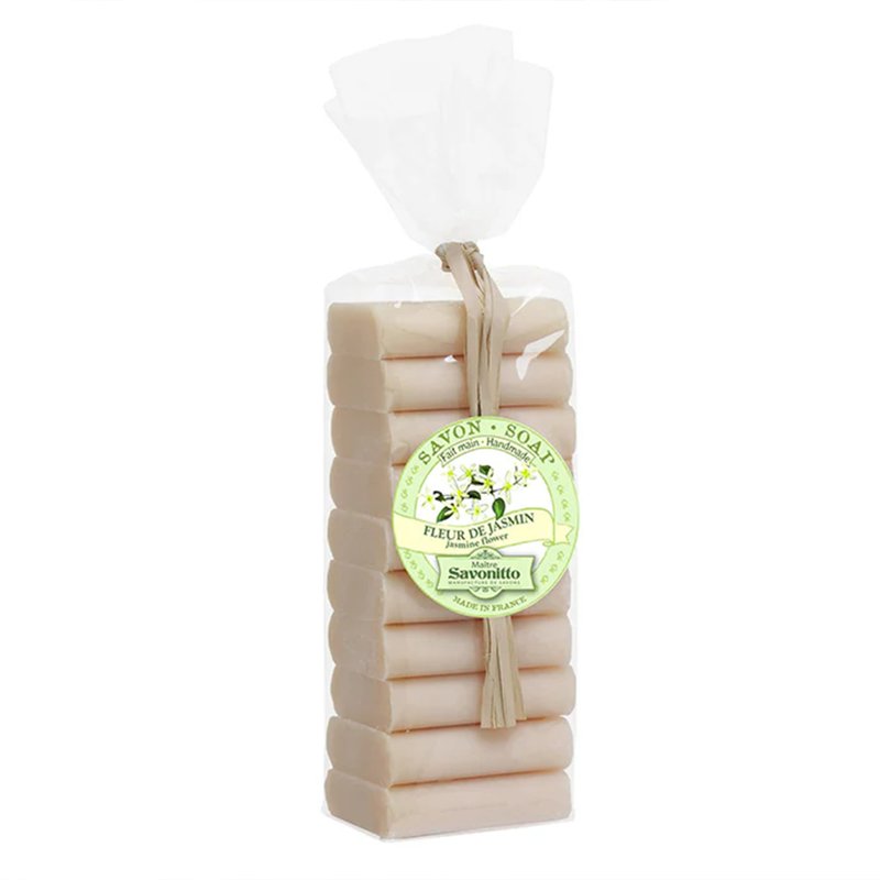 法國 Maitre Savonitto 普羅旺斯 10入裝小塊香氛皂-茉莉 - 肥皂/手工皂 - 精油 白色