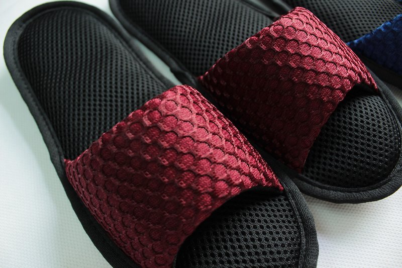 AC RABBIT- Indoor low pressure mesh breathable air cushion slippers [open toe large mesh texture] - รองเท้าแตะในบ้าน - เส้นใยสังเคราะห์ หลากหลายสี