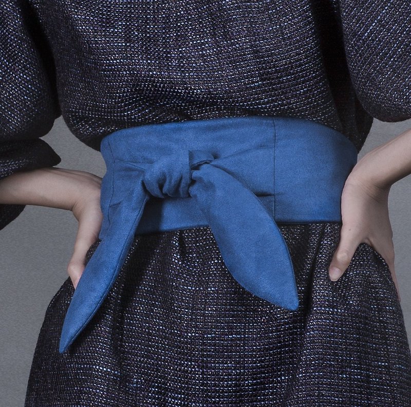 YIBO/深藍後扣前綁腰封 - 皮帶/腰帶 - 聚酯纖維 