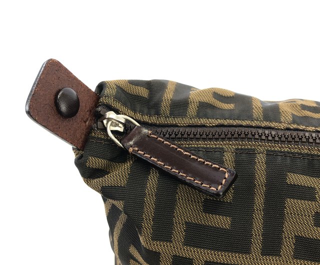 日本直送 名牌中古包 】FENDI フェンディ ズッカ ナイロン
