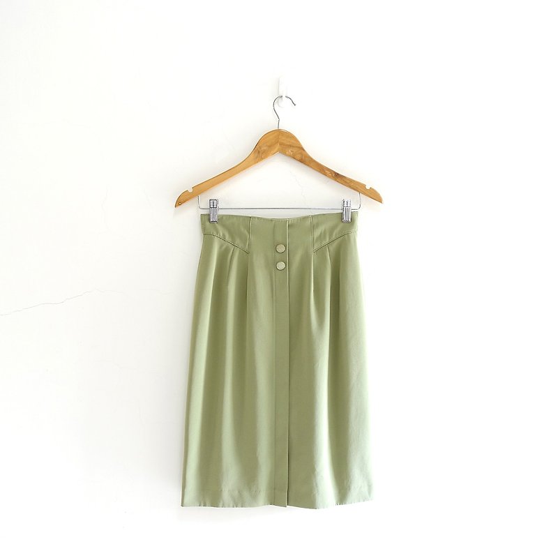 │Slowly│Mint Green-Ancient Skirt│vintage.Retro.Arts.Made in Japan - กระโปรง - วัสดุอื่นๆ หลากหลายสี