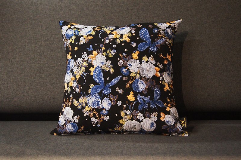 WA Jacquard Craft Butterfly Love Flower - Pillows & Cushions - Cotton & Hemp 
