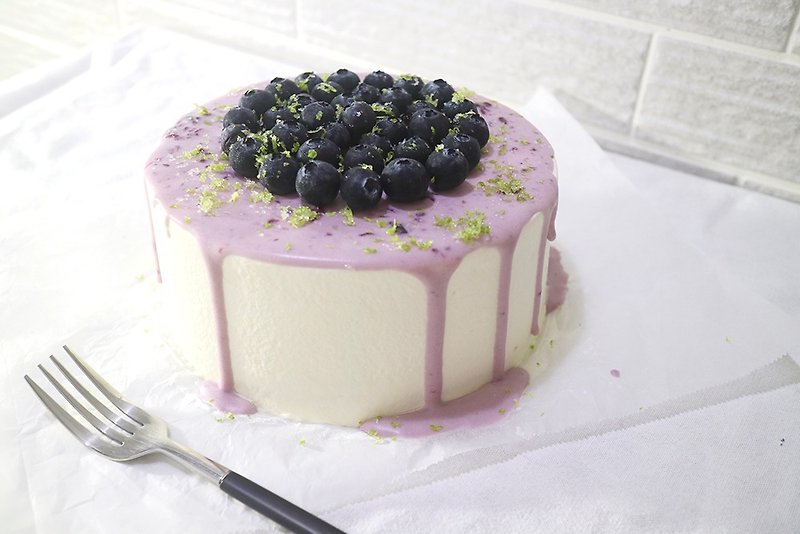 Lemony Blueberry Chiffon Cake - เค้กและของหวาน - อาหารสด 