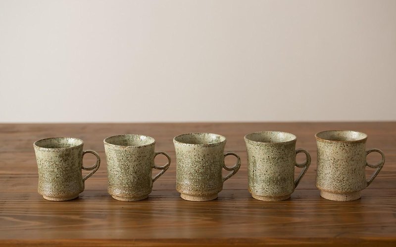 コーヒーカップ　緑 - 咖啡杯/馬克杯 - 陶 綠色