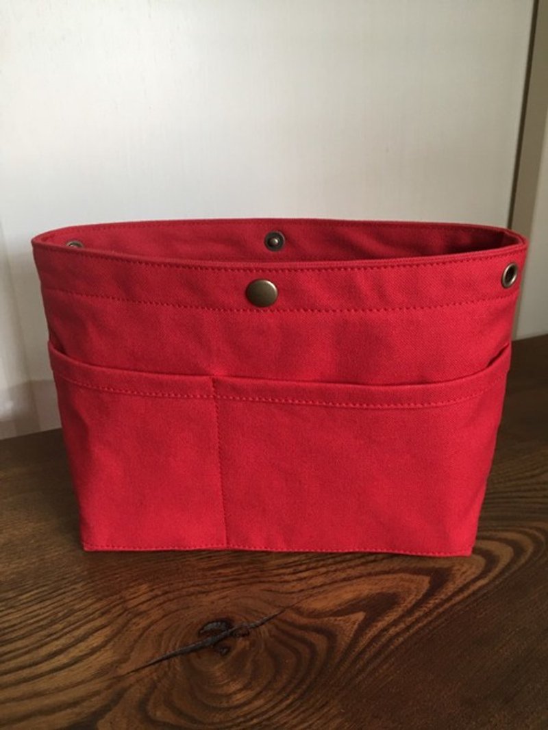 Kurashiki Canvas Inner Bag Red - Other - Cotton & Hemp 