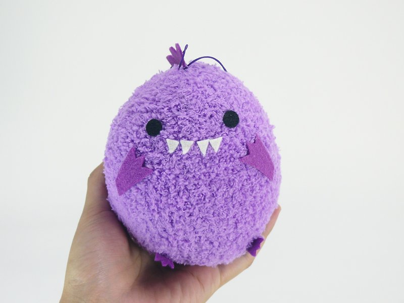 Fluffy cute chubby corps-chubby dragon (purple_year-end surprise - Stuffed Dolls & Figurines - Cotton & Hemp Purple
