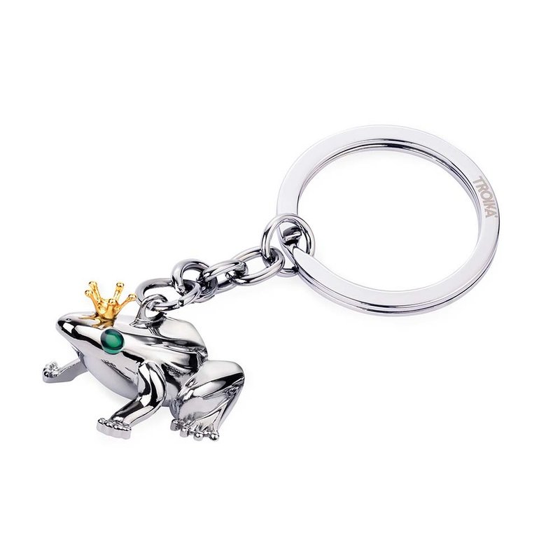 【畢業禮物】Frog King 青蛙王子鑰匙圈 - 鑰匙圈/鑰匙包 - 其他金屬 銀色