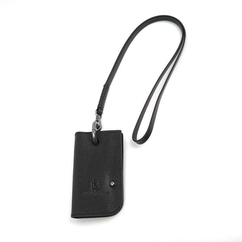 Key Holder Gift Set - ที่ห้อยกุญแจ - หนังแท้ สีดำ
