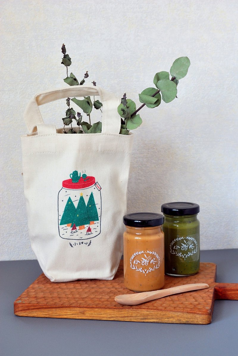 【Christmas gift box】 Free shipping/star gift bag fruit/spread two into the cool card bag - แยม/ครีมทาขนมปัง - อาหารสด 