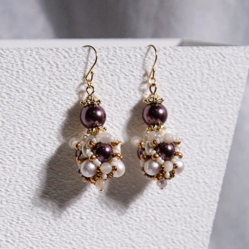 THRIVE 繁生 Gaea's Oasis Earrings - Purple 蓋婭綠洲耳飾(紫)