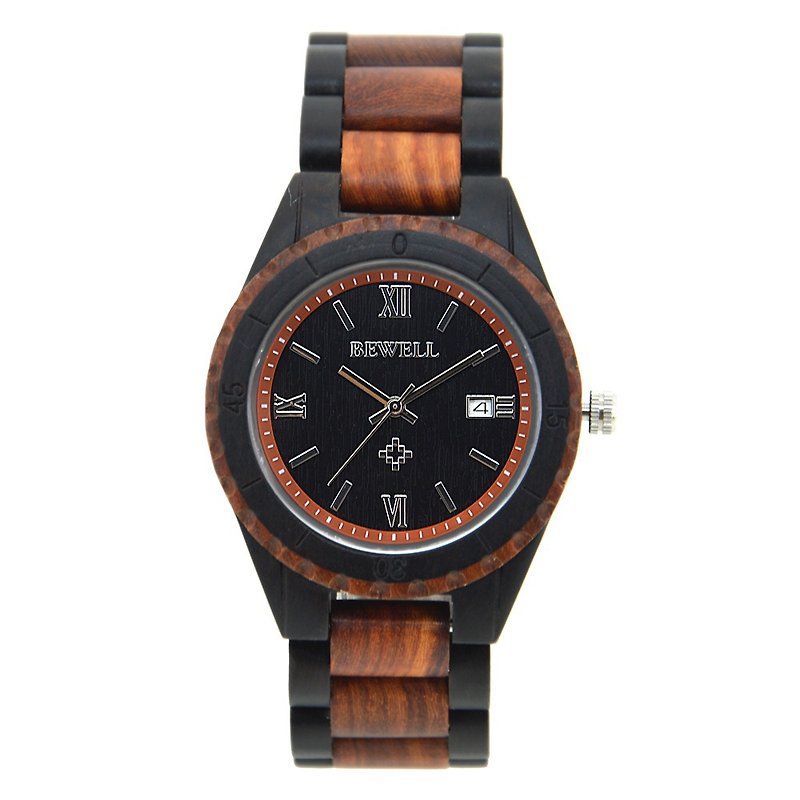 Installment Payment - Wooden Watches Men's Quartz Watches Red Sandalwood and Ebony - นาฬิกาผู้ชาย - ไม้ 