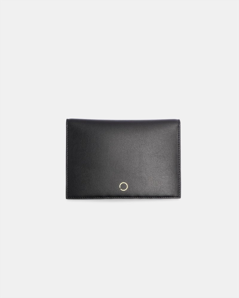 Vegan Leather Card Holder Black - ที่เก็บนามบัตร - หนังเทียม สีดำ