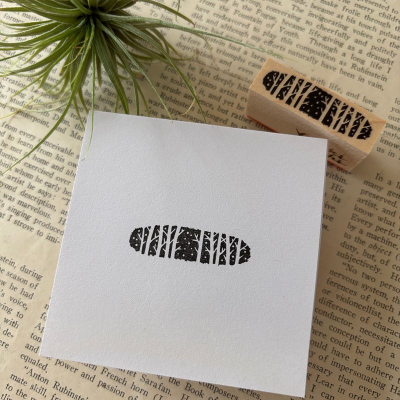 雪降る木立はんこ - 印章/印台 - 橡膠 