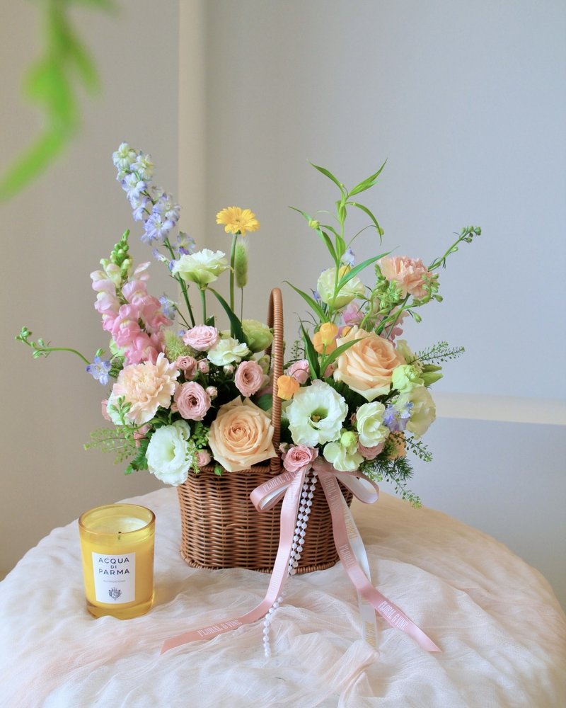 Summer Picnic 夏日野餐鮮花提籃 - 盆栽/植栽 - 植物．花 