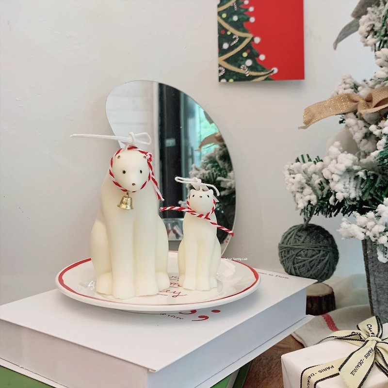 Polar bear Christmas limited soy candle/scented candle - เทียน/เชิงเทียน - ขี้ผึ้ง 