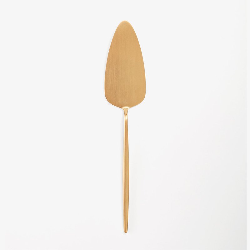 葡萄牙 Cutipol | MOON / 霧金不鏽鋼蛋糕刀 - 刀/叉/湯匙/餐具組 - 不鏽鋼 金色