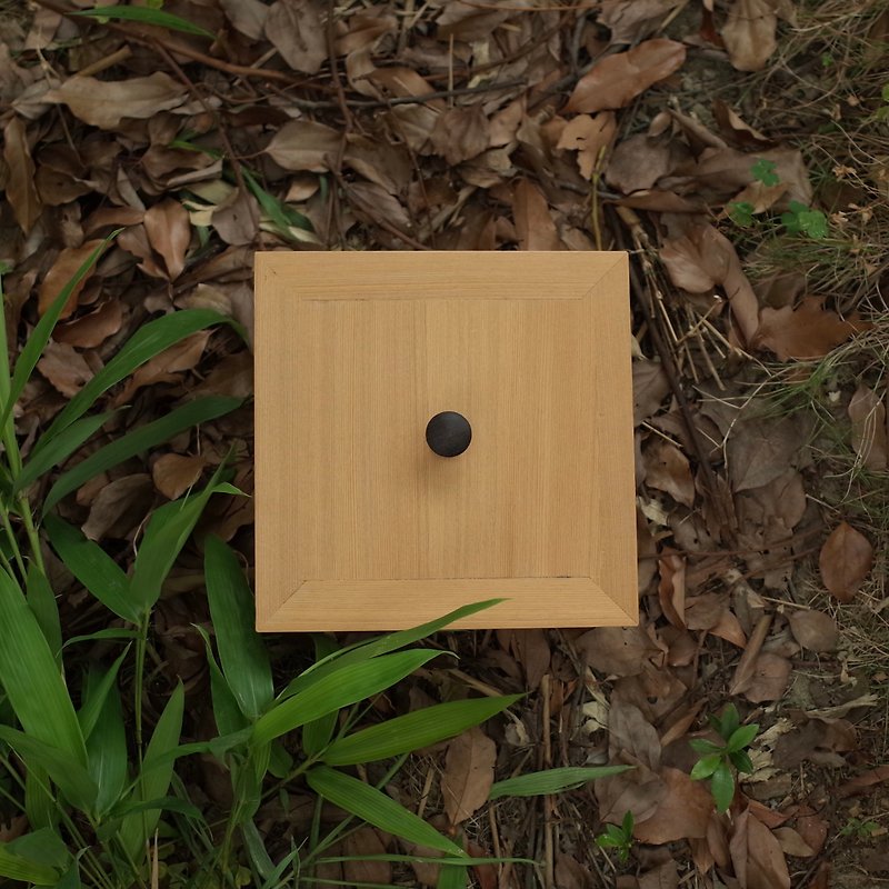 Double-layer small wooden box - กล่องเก็บของ - ไม้ 