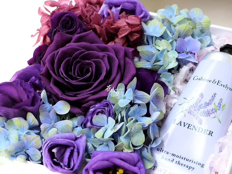 Spoil yourself-elegant purple flower box - ตกแต่งต้นไม้ - พืช/ดอกไม้ สีม่วง