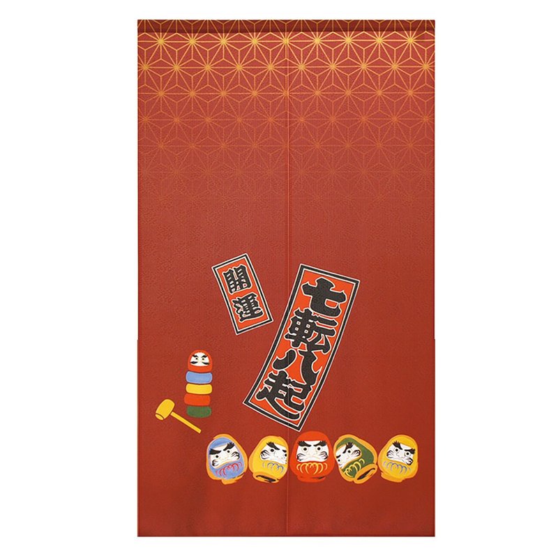 Made in Japan, Kosuna Nagatoren Daruma Seven Lucky Gods Lucky Red - ม่านและป้ายประตู - ไฟเบอร์อื่นๆ 