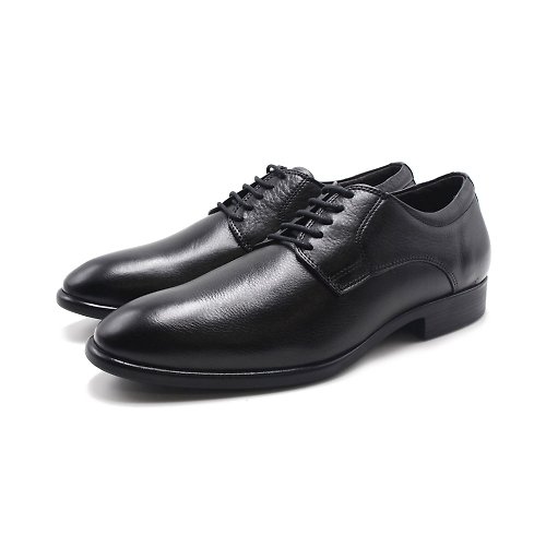 米蘭皮鞋Milano Sollu 巴西專櫃SOFT PRETO 5孔綁帶工作皮鞋 男鞋-黑