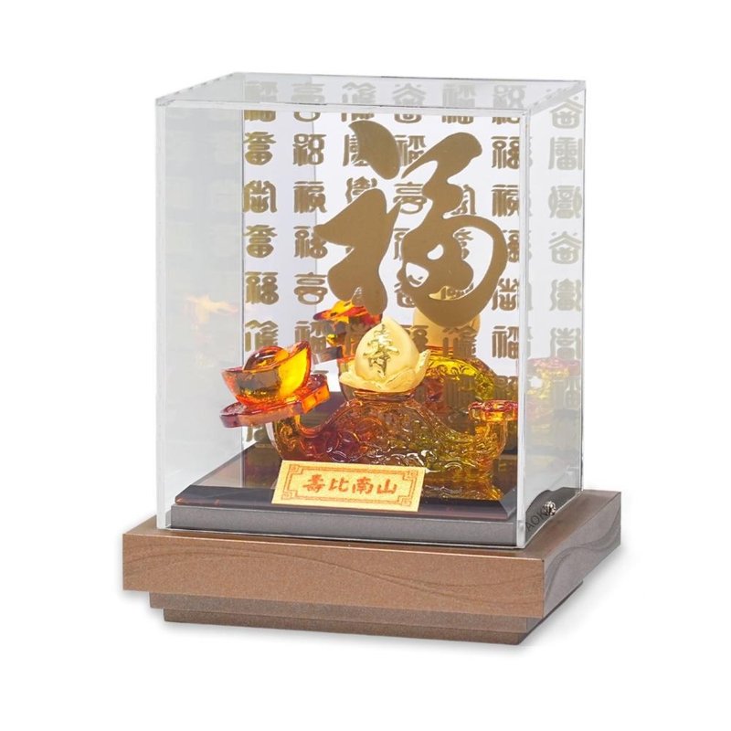 【AOKI青木】純金9999黃金壽桃擺件 壽比南山 金重0.13錢 - 彌月禮盒 - 24k 金 金色