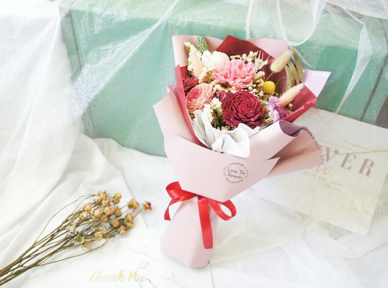 【Preserved Carnation Bouquet】 - Dried Flowers & Bouquets - Plants & Flowers Pink