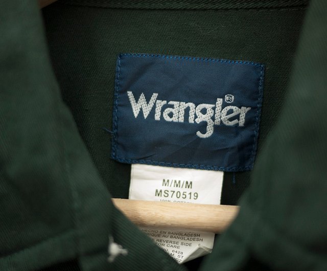 Vintage wrangler best sale shirt tags