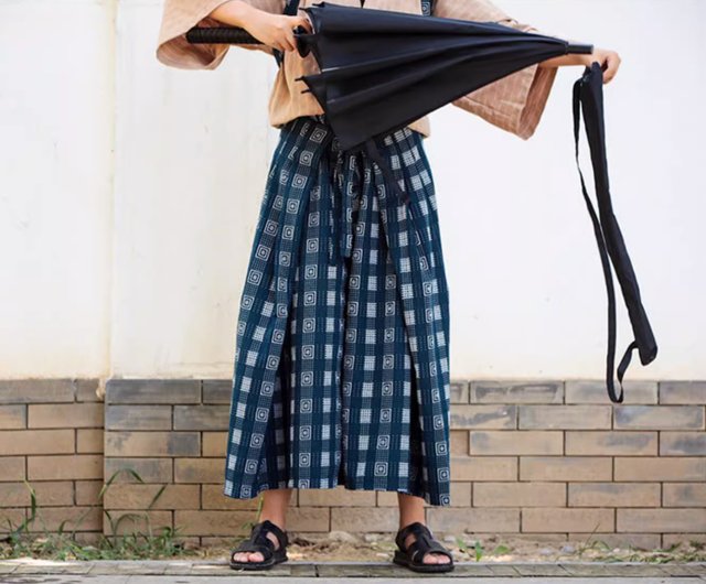 Yohji Yamamoto Wide Check Pants