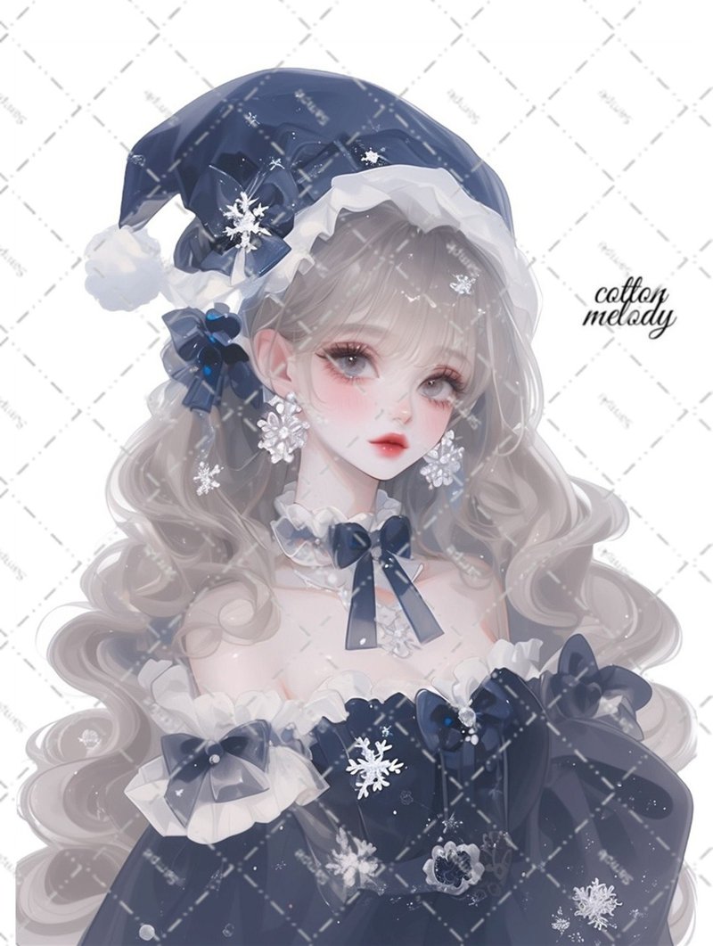 original sticker no.7532 人物ステッカー オリジナルステッカー 人物ステッカー 女の子ステッカー オリジナル人物ステッカー - 貼紙 - 紙 