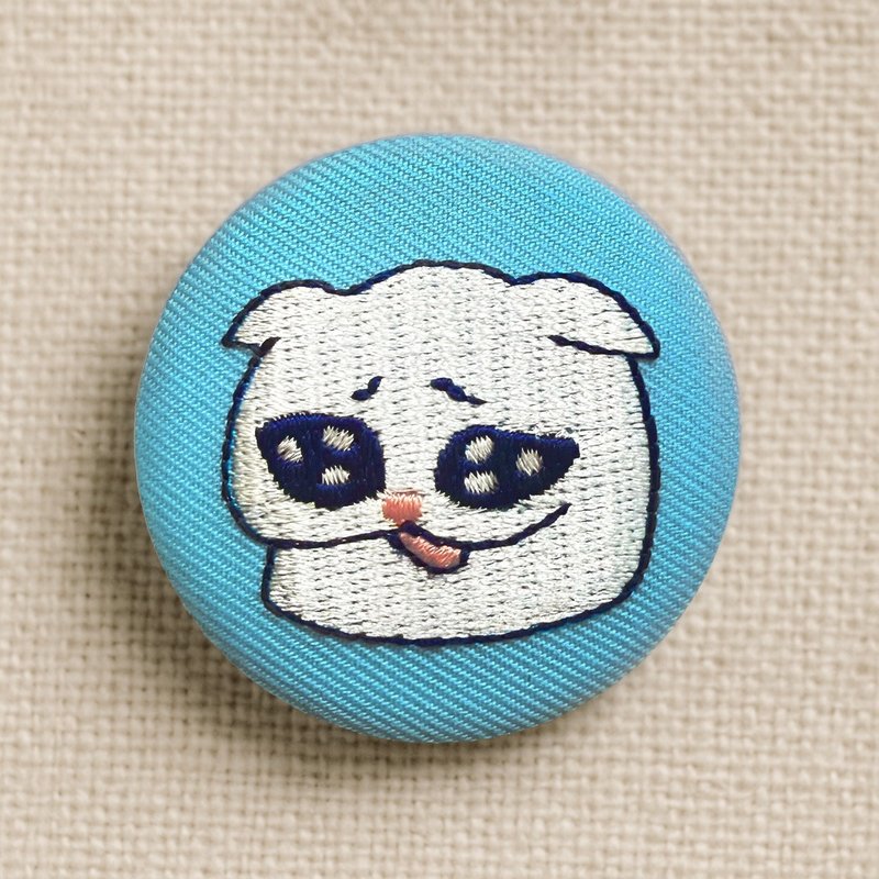【迷因貓貓系列】委屈貓貓 | 刺繡徽章 - 胸針 - 繡線 多色