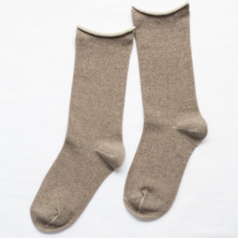 Peru cotton relax socks - ชุดชั้นในผู้หญิง - วัสดุอีโค สีนำ้ตาล