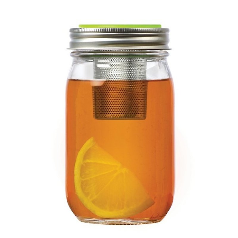 [Combination] defining narrow mouth Mason jar 32oz + narrow mouth tea strainer - Teapots & Teacups - Other Materials 