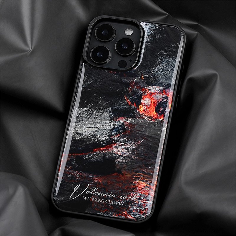 Volcanic lava flowing glue glossy iPhone case - เคส/ซองมือถือ - วัสดุอื่นๆ 