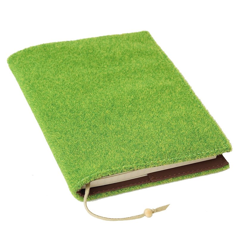 Shibaful Note Book A6 ( book cover with A6 notebook) - สมุดบันทึก/สมุดปฏิทิน - วัสดุอื่นๆ สีเขียว