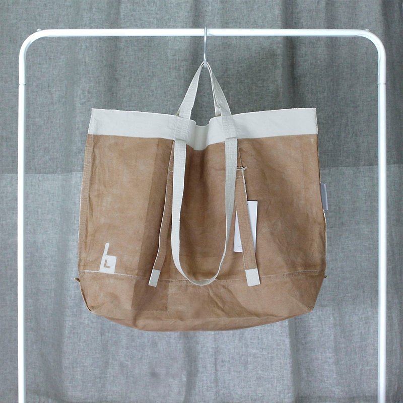 Brown base brown PH font pattern canvas bag-BT-PH/B-001 - Handbags & Totes - Cotton & Hemp 
