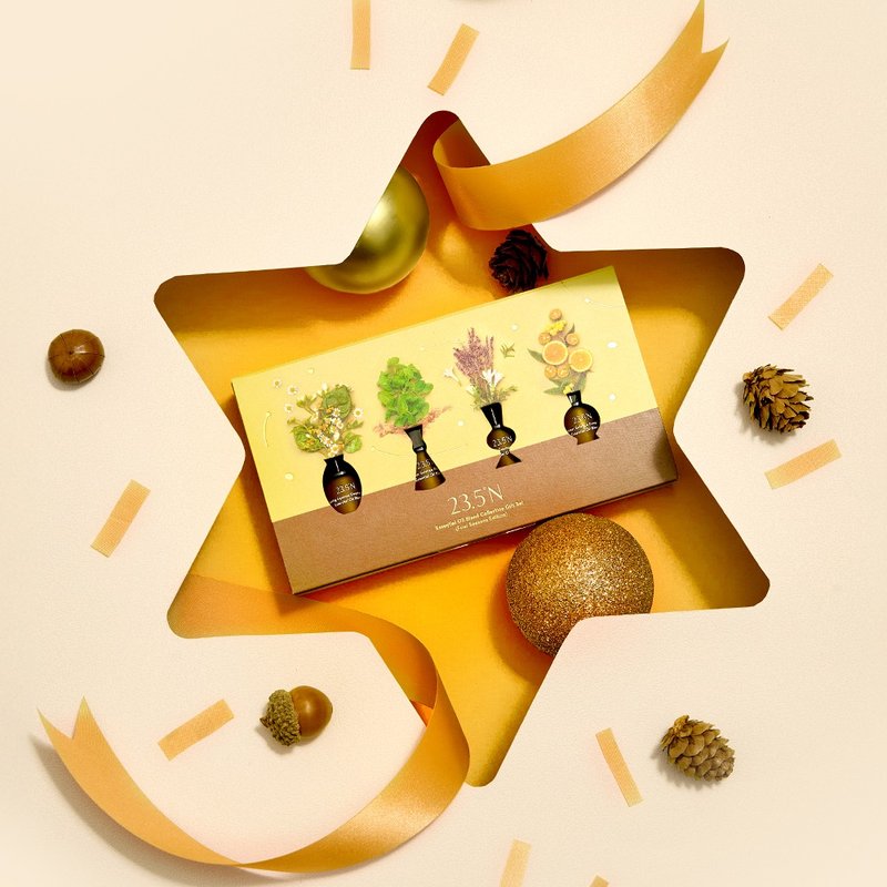 複方精油四入禮盒組(春夏秋冬款)│聖誕禮盒。居家擴香 - 香氛/精油/擴香 - 其他材質 白色