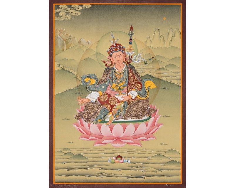 上師唐卡  神聖的冥想藝術 - 壁貼/牆壁裝飾 - 其他材質 多色