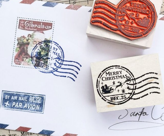 消印スタンプ クリスマス サンタクロース 手紙 はんこ 判子