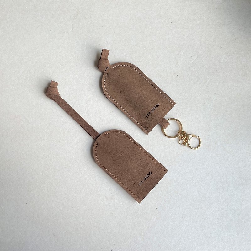 key holder - medium size - vegan leather - handmade - Keychains - Faux Leather Multicolor