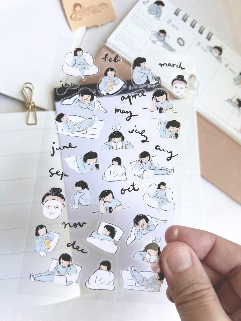 ミス・ン・ユク Vol.2 年間プランニング | ステッカー - ステッカー・シール - 紙 レッド