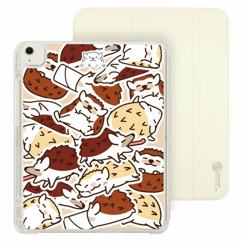 Sleeping Hedgehog iPad Air/Pro 2024 Detachable Clear Case Folio Case - เคสแท็บเล็ต - พลาสติก หลากหลายสี