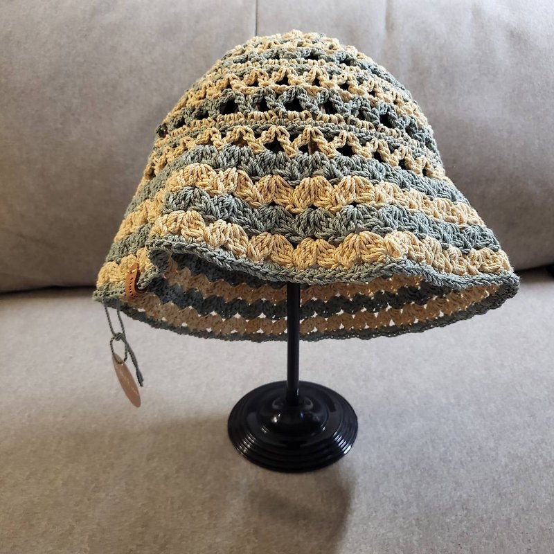 Pure cotton hand-woven two-color casual fisherman hat, multi-color can be customized - Hats & Caps - Cotton & Hemp 