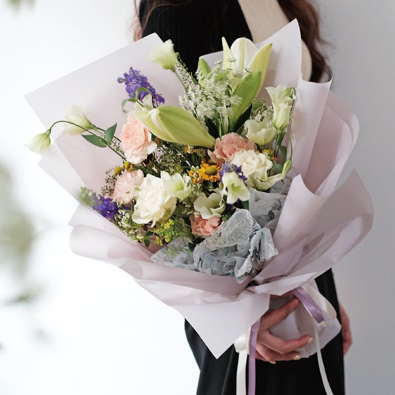 [Mother's Day Flower Gift] Mommy's Secret Garden-LARGE | Large Flower Bouquet - อื่นๆ - พืช/ดอกไม้ สึชมพู