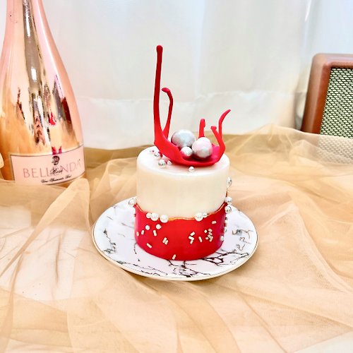Begleitan 愛・相隨 【客製化禮物】客製化 韓式藝術蛋糕造型香氛蠟燭