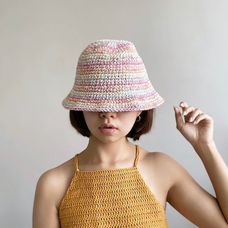 鉤針編織漁夫帽 DIY材料包 影片教學